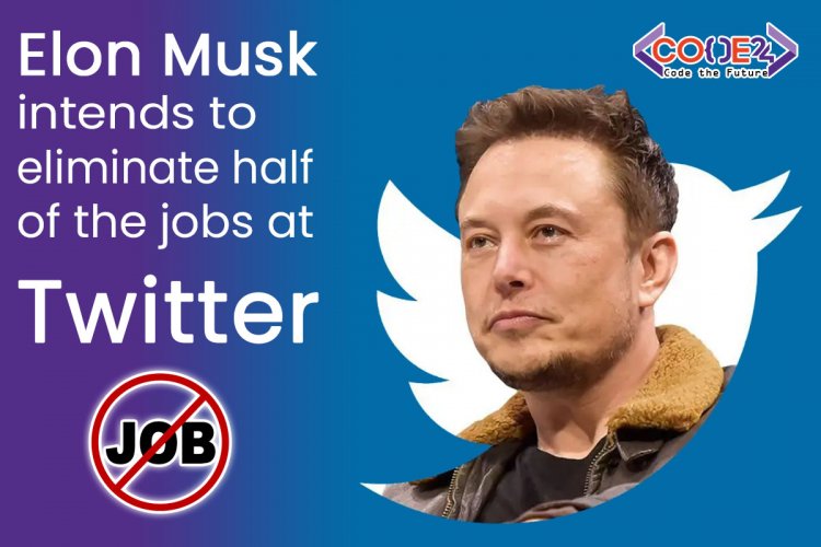 Elon Musk intends to eliminate half of the jobs at Twitter to cut costs.