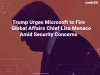 Trump Urges Microsoft to Fire Global Affairs Chief Lisa Monaco Amid Security Concerns