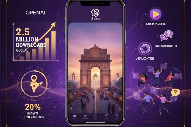 Sora App India Downloads Break Records – OpenAI’s Viral AI Video Generator Surpasses ChatGPT in 2025