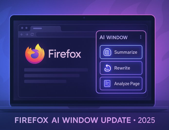 Mozilla Firefox Launches New AI Window Feature in 2025 — A Privacy-Focused AI Browsing Upgrade