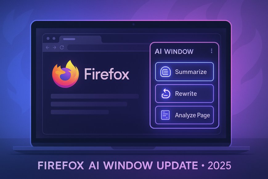 Mozilla Firefox Launches New AI Window Feature in 2025 — A Privacy-Focused AI Browsing Upgrade