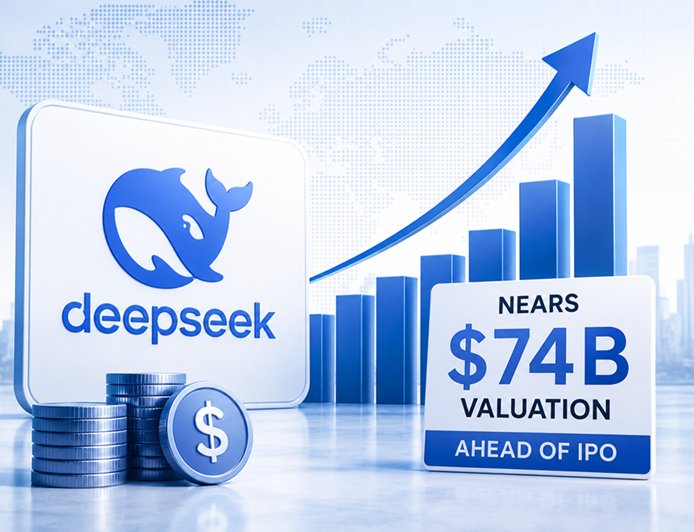 DeepSeek Nears $7.4B Round, Valuation Soars to $74B Ahead of IPO