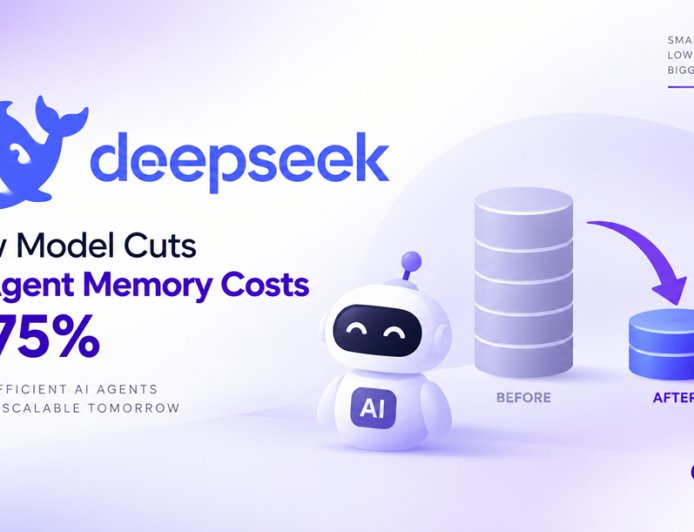 DeepSeek's New Model Cuts AI Agent Memory Costs by 75%