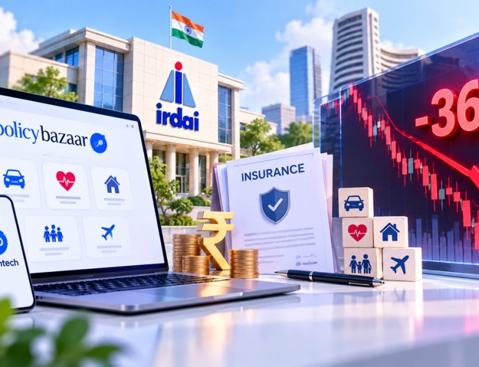 PB Fintech Crashes 36% as IRDAI Moves to Cap Insurance Commissions