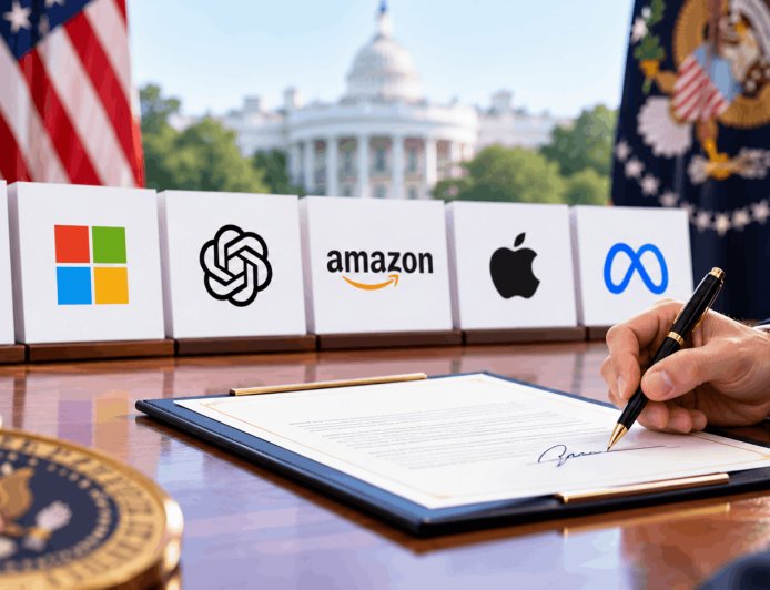 Trump and Big Tech CEOs Sign Voluntary AI Self-Policing Pact