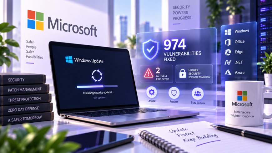 Microsoft Patch Tuesday Sets Record: 974 Flaws Fixed, 2 Exploited